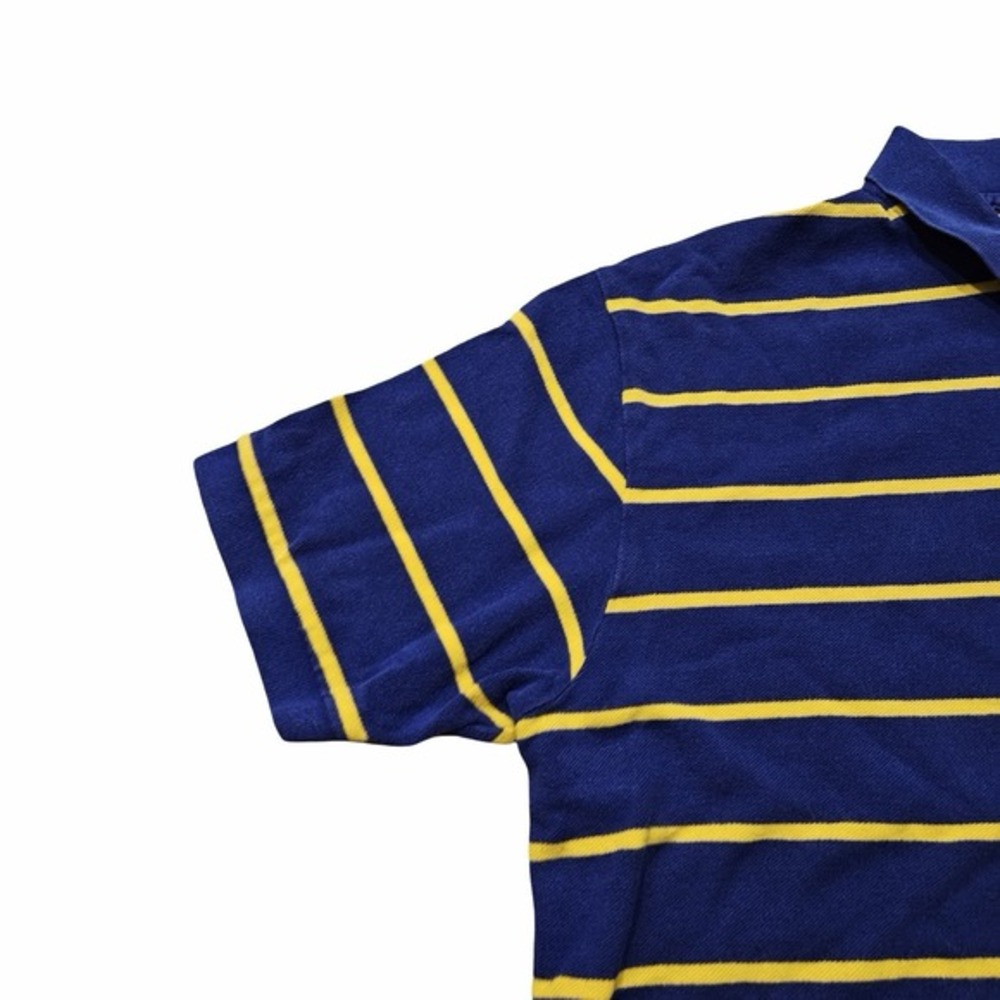 Polo Ralph Lauren‎ Classic Fit Polo Shirt Men XL Blue Yellow Striped Cotton - Picture 5 of 8